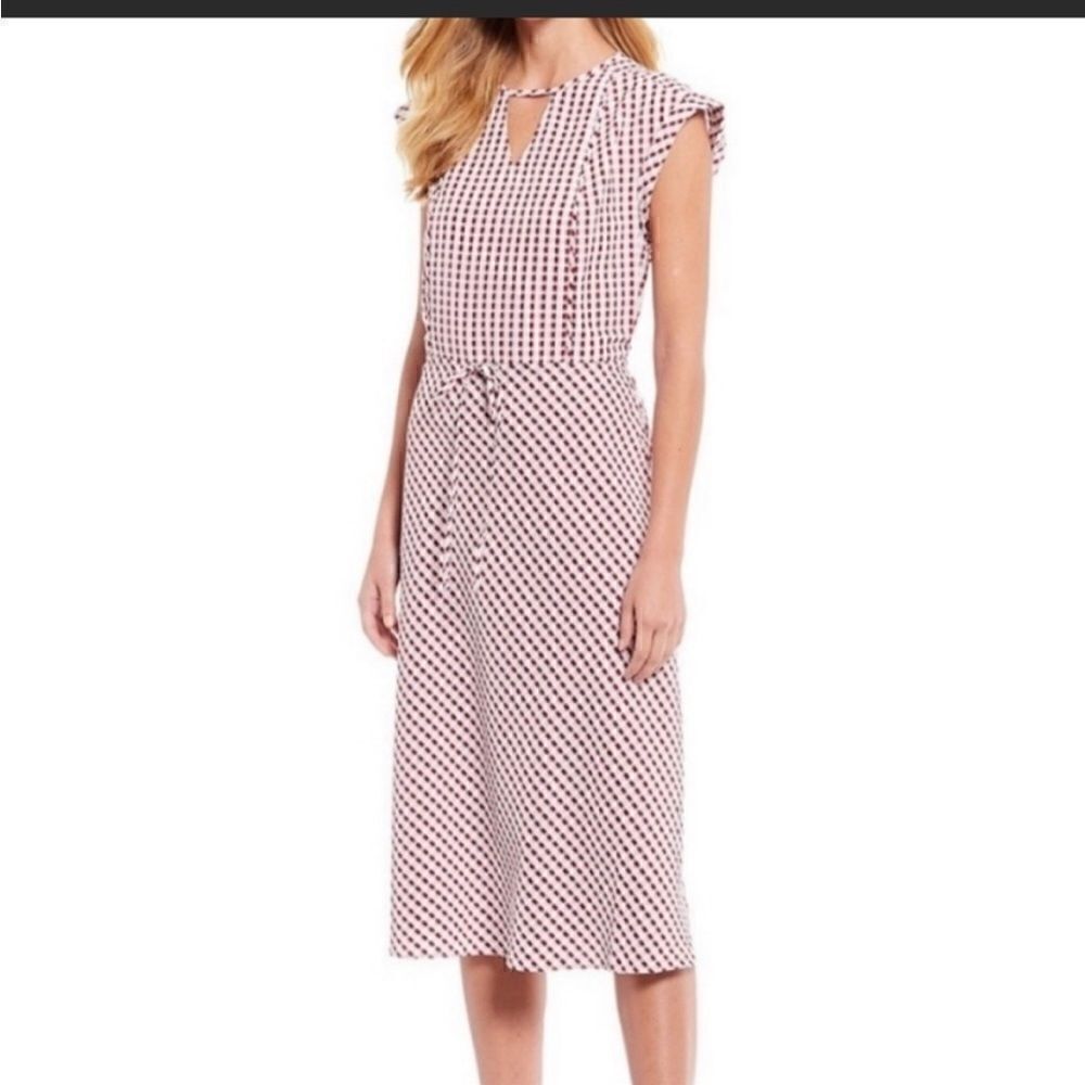 Draper James Gingham Keyhole Midi Dress NWT - Picture 3 of 15